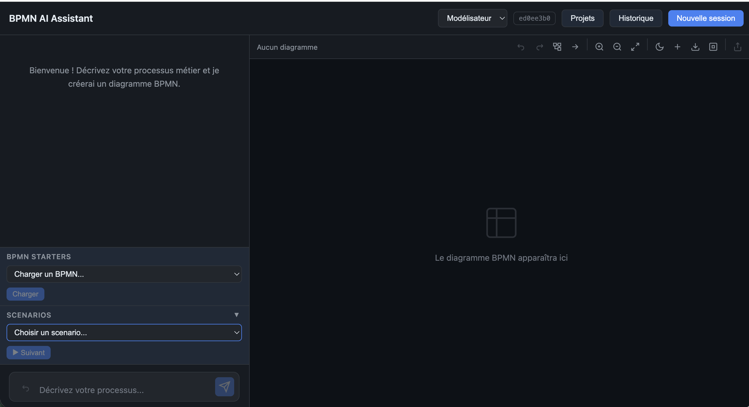 AI@BPMN — Welcome Screen